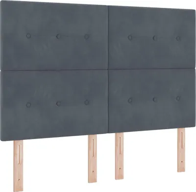 Obrázok produktu pre vidaXL Čelo postele tmavošedé 160 cm zamatové