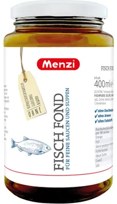 Image de Fond de poisson Menzi Base pour des plats de poisson raffinés 400ml