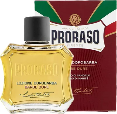 Produktbild von PRORASO rotes Aftershave mit Sandelholzöl 100 ml