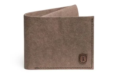 Produktbild von BeWooden Braune Geldbörse aus waschbarem Papier Brunn Washpaper Wallet universal grau
