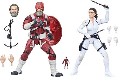 Produktbild von Hasbro Black Widow 2021 Red Guardian & Melina Marvel Legends Actionfiguren Doppelpack 15 cm HASF1129