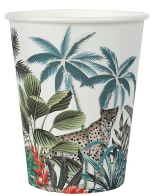 Produktbild von 10 Papp-Becher Java Sommer Hawaii Dschungel Tropisch