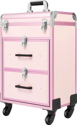 Immagine prodotto di Organizer per trucchi, design portatile, conservazione efficiente, rosa