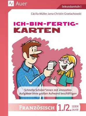 Produktbild von Ich-bin-fertig-Karten Französisch Lernjahr 1-2