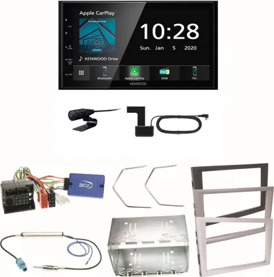 Produktbild von Kenwood DMX5020DABS Android Auto Einbauset für Opel Vectra C Meriva Vivaro Combo