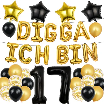 Produktbild von Luftballon-Set - 37-teilige Dekoration - für Geburtstagsfeiern - 37 Stück