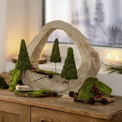 Produktbild von FRANK FLECHTWAREN Holz-Deko "Artwork"