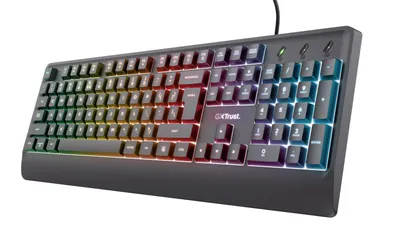 Zdjęcie produktu dla Trust 24758, Pełnowymiarowy (100%), Przewodowa, USB, LED, Czarny
