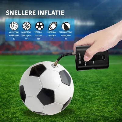 Immagine prodotto di Pompa elettrica per palloni nera per palloni sportivi
