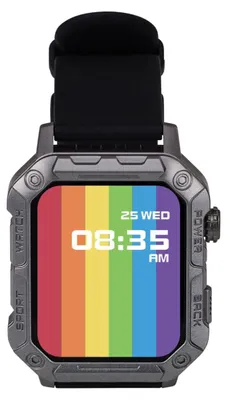 Produktbild von Nilox Smartwatch Trailwatch 1,91" NXSWTRAILWATCH Schwarz, IP67, Herzfrequenz, SpO2, Schlaf, über 100 Sportmodi, Android/iOS