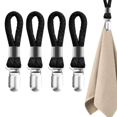Productafbeelding van 4 Stuks Handdoekclips voor Ophangen van Handdoeken en Keukenhanddoeken