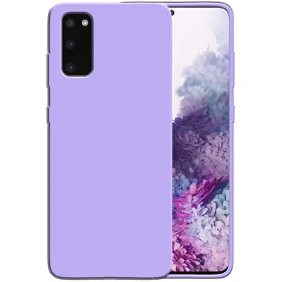 Image de Smartphonica Étui en silicone pour Samsung Galaxy S20
  Plus avec intérieur souple - Violet