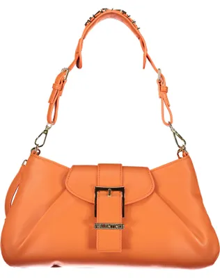 Produktbild von Elegante Damenhandtasche Orange mit Schultergurt und Kontrastdetails