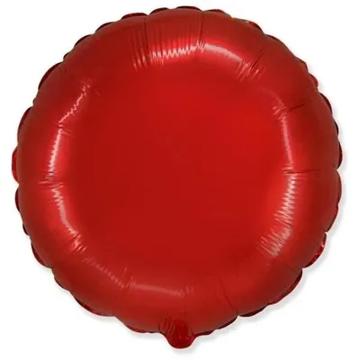 Image de Ballon en aluminium rond rouge de 46 cm - Godan