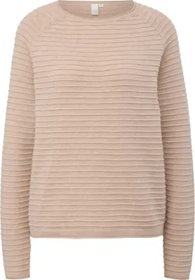 Produktbild von s.Oliver Strickpullover Regular Fit aus Viskosemix mit Strukturmuster und Rollsaum