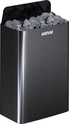 Obrázek produktu pro Saunové ohřívače Harvia The Wall E Black Steel 1/3 fáze 9,0 kW | je nutné samostatné ovládání | HSWE900400M