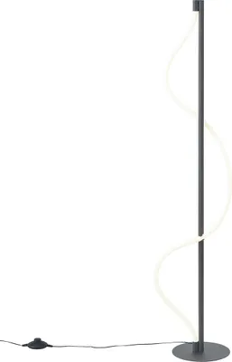 Produktbild von Moderne Stehleuchte Schwarz inkl  LED 3 Stufen Dimmbar Twirl