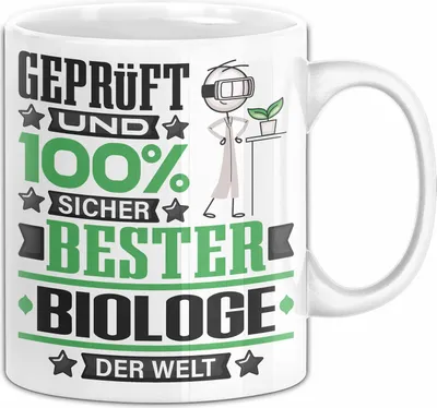 Produktbild von Biologe Geschenk Lustiger Spruch für Biologe Geschenkidee Bester Biologe Der Welt (Weiß)