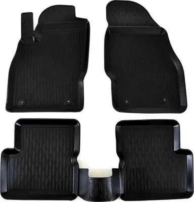 Image de 3D Tapis De Sol en Caoutchouc Premium Pour Opel Corsa D 2006-2014, Bord Haut, Noir, Antidérapant, Toutes Saisons
