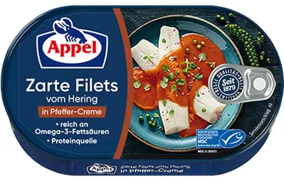 Immagine prodotto di Appel MSC filetti di aringa tenera crema di peperoni (200 g)