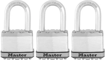 Immagine prodotto di Lucchetto Master Lock M115EURTRILF, chiave, 49 mm, acciaio laminato, inossidabile, arco M