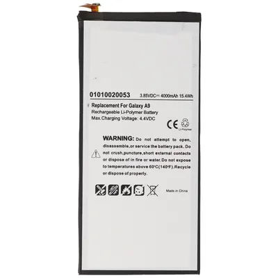 Zdjęcie produktu dla Bateria odpowiednia dla Samsung Galaxy A9 Bateria Li-Polymer EB-BA900ABE 3,85V, 4000mAh 15,4Wh wbudowana bez narzędzi