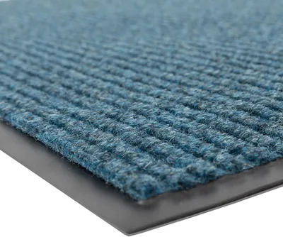Eingangsmatte mit Bürstenfunktion, 91 x 152 cm, Schieferblau