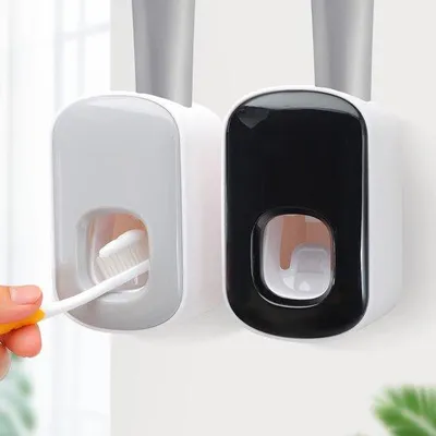 Produktbild von Automatische Tandpastadispenser Wandmontage Schwarz/Grau