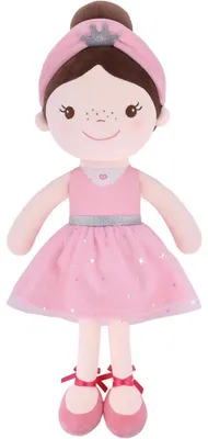Produktbild von Weiche Stoffpuppe Ballett-Mädchen 40 cm Taufgeschenk Kuscheltier für Baby Mädchen