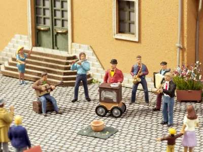 Produktbild von NOCH Straßenmusiker, HO (1:87), Mehrfarbig
