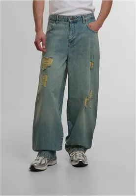 Obrázek produktu pro Pánské džíny DEF Loose Fit Jeans vintage blue destroyed - 34