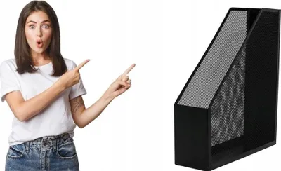 Produktbild von Pojemnik na dokumenty metalowy czarny PBS