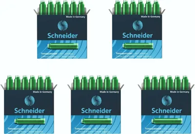 Produktbild von Schneider Standard-Tintenpatronen 5er-Set grün