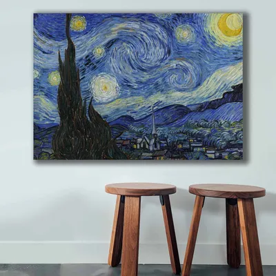 Immagine prodotto di Wallity, 70100VANGOGH074- VNC1251, Colorato, Quadri su tela, 70 x 100 cm, 100% tela