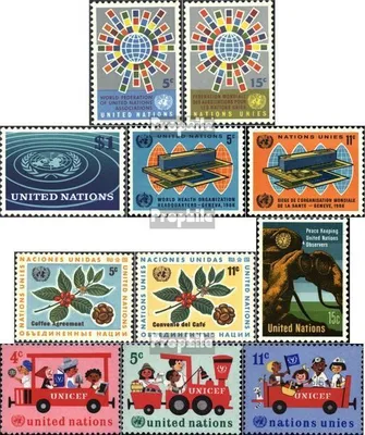 Produktbild von Briefmarken UNO - New York 1966 Mi 163-173 (kompl.Ausg.) Jahrgang 1966 komplett postfrisch Sondermarken