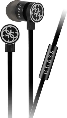 Obrázek produktu pro Sluchátka Guess Guepwibk, černá a stříbrná, 3,5 mm