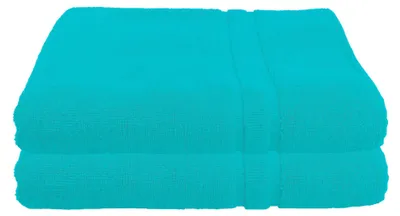 Produktbild von 2 er Set Julie Julsen® Premium Handtücher Doppel Rahmen 900gm2 Julie Julsen Handtuch Farbe:Türkis,Julie Julsen 900gm2 Grösse:60 x 100 cm