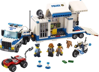 Produktbild von LEGO 60139 City Mobile Einsatzzentrale, Polizei-Motorrad und LKW, Spielzeug für Kinder ab 6 Jahre, Konstruktionsspielzeug