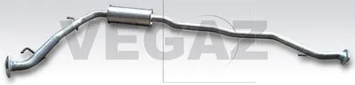 Produktbild von VEGAZ HOS-163 Mittelschalldämpfer Schalldämpfer für HONDA Jazz II Schrägheck (GD, GE3, GE2)