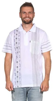 Produktbild von Herren Poloshirt Sommer Polo-Hemd Kurzarm Weiß/L