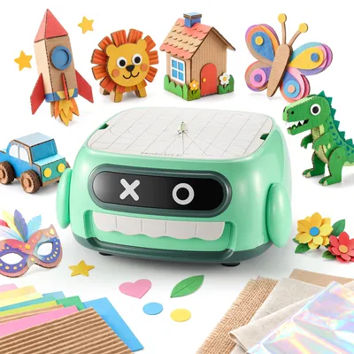 Kartonnen Cutter für Kinder, A1, Grün, 1 Stück