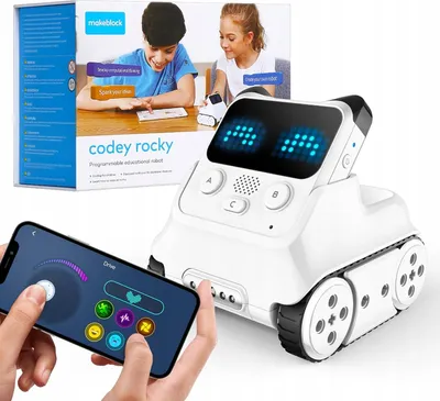 Zdjęcie produktu dla Makeblock Codey Rocky, Programowalny robot, 950 mAh, Czarny, Biały