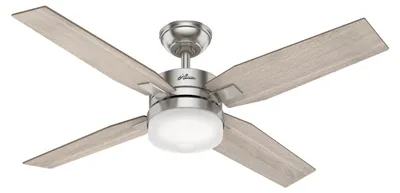Produktbild von Hunter 50650 Mercado Deckenventilator Licht Fernbedienung Eiche Nickel 127 cm