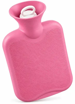Zdjęcie produktu dla TERMOFOR GUMOWY 2L różowy ogrzewacz na ból brzucha pleców kompres ciepły zimny PVC 2000 ml