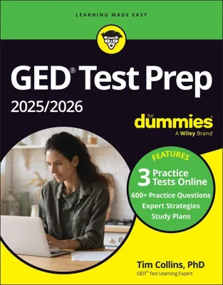 Produktbild von GED Test Prep 2025/2026 for Dummies