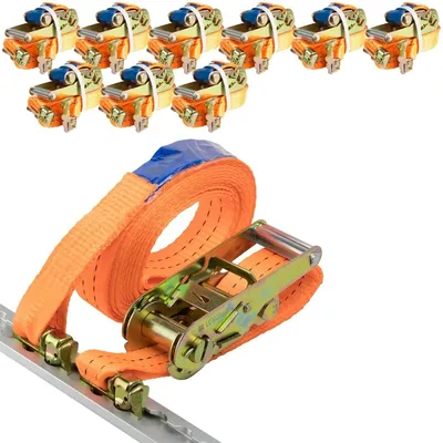 Produktbild von Safetytex Spanngurt 2 tlg mit Doppelfitting 5m für Airlineschiene 1000kg 10 Stück