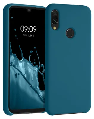 Produktbild von kwmobile Handyhülle für Xiaomi Redmi Note 7 / Note 7 Pro Hülle - Case Silikon - Kabelloses Laden - Schutzhülle Cover in Petrol matt
