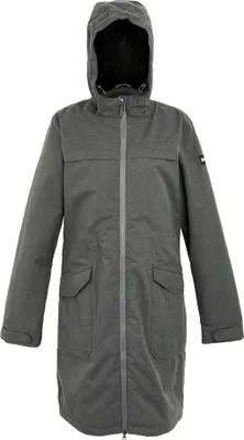 Image de Regatta - Veste imperméable "Romine II" pour femme RG11265 (44 FR) (Noir/Gris Ciel Mergel)