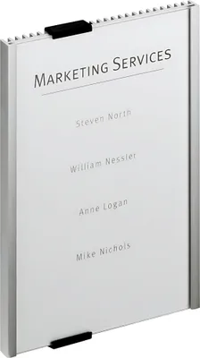 Image de DURABLE Plaque de porte INFO SIGN métal argenté DIN A5