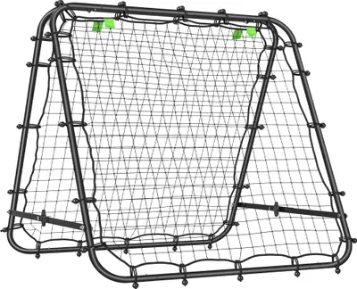 Immagine prodotto di SunvelloRete da Calcio Rebounder Pieghevole con Angolazione Regolabile e Picchetti, in PE e Metallo, 100x95x90 cm, Nero